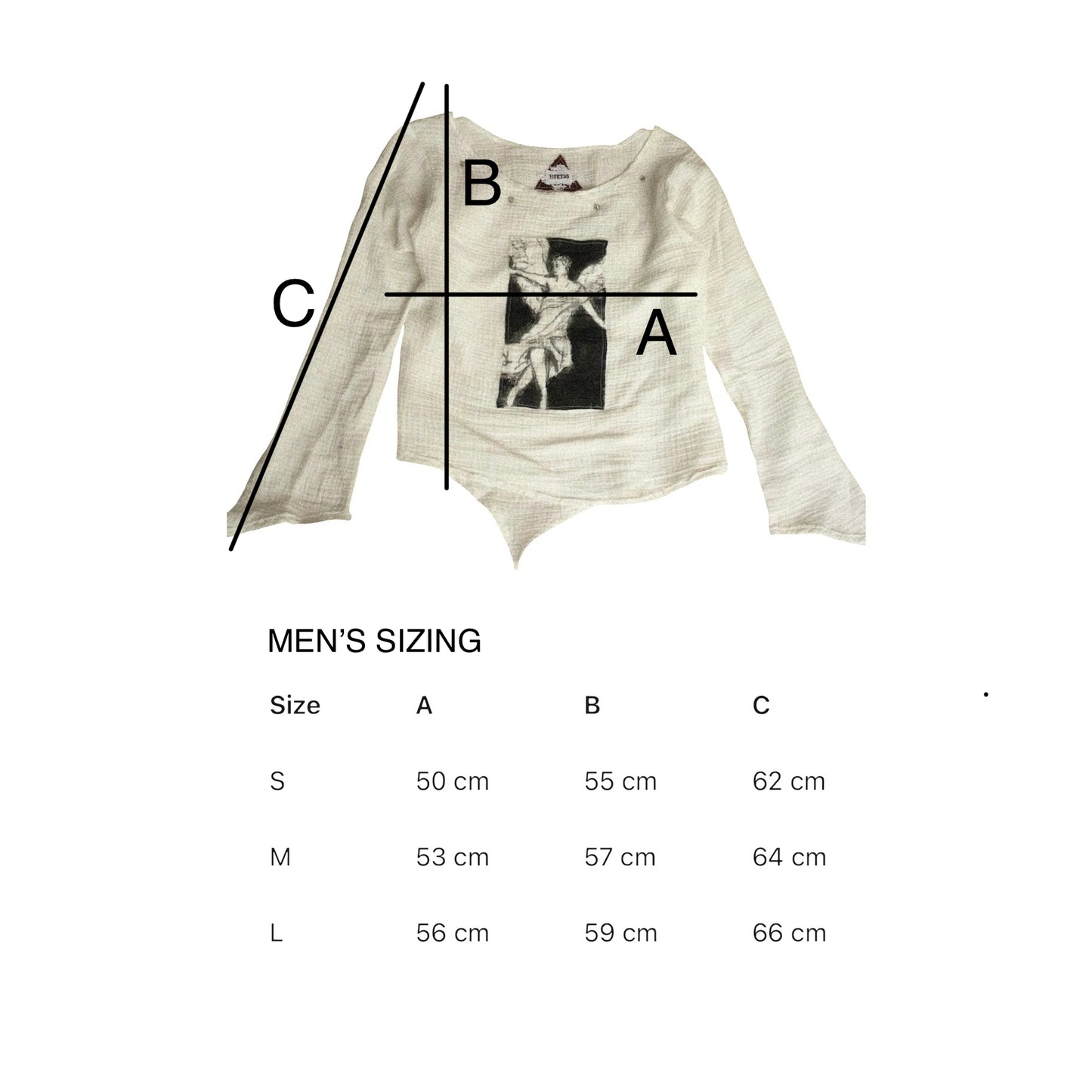 ANGELUS MEN'S HAND-PAINTED MUSLIN LONGSLEEVE
