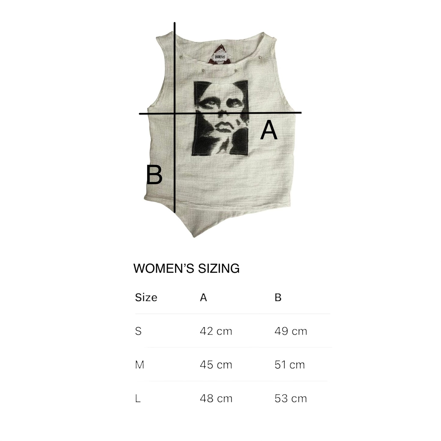 VULTUS WOMEN'S HAND-PAINTED MUSLIN TANK TOP
