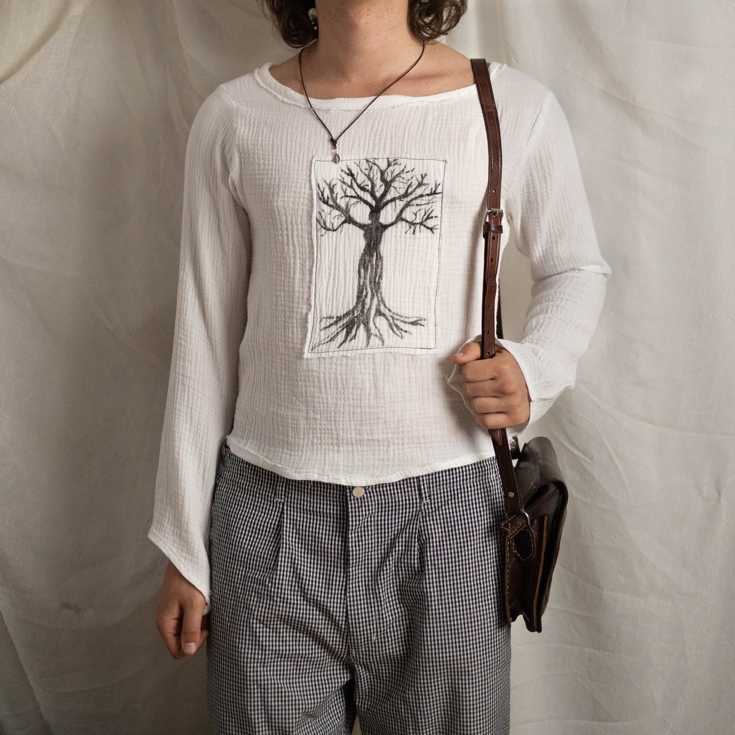 ARBORIS HAND-PAINTED MUSLIN LONGSLEEVE