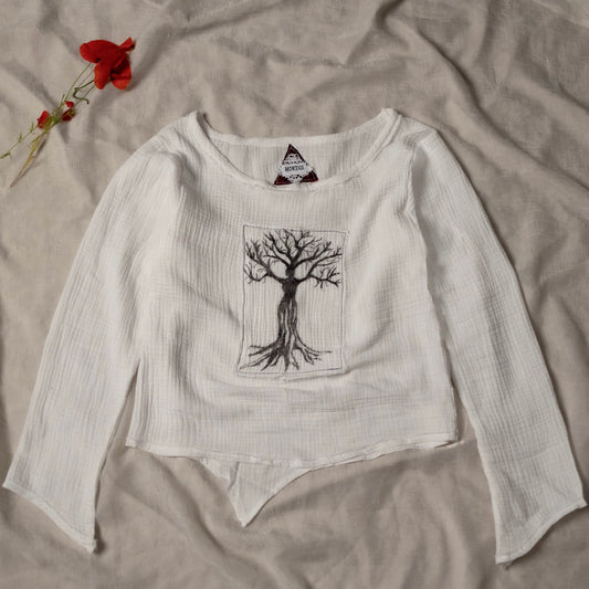ARBORIS HAND-PAINTED MUSLIN LONGSLEEVE
