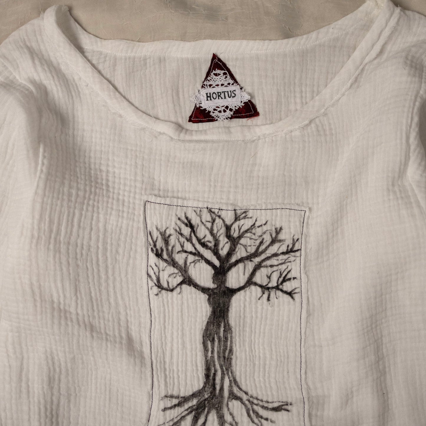 ARBORIS HAND-PAINTED MUSLIN LONGSLEEVE