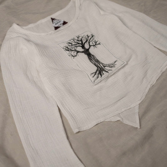 ARBORIS HAND-PAINTED MUSLIN LONGSLEEVE