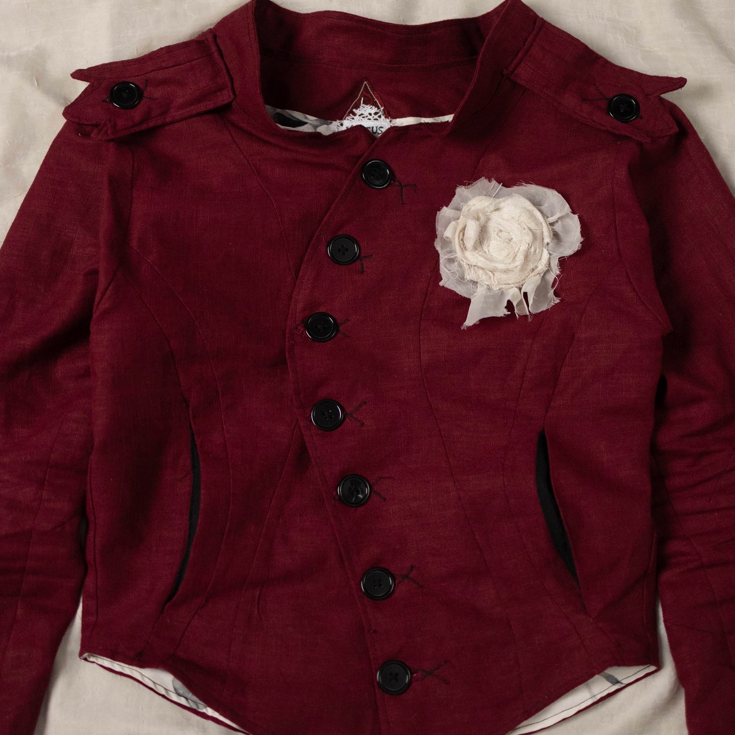 ROSARIUM ENGLISH LINEN BUTTON JACKET