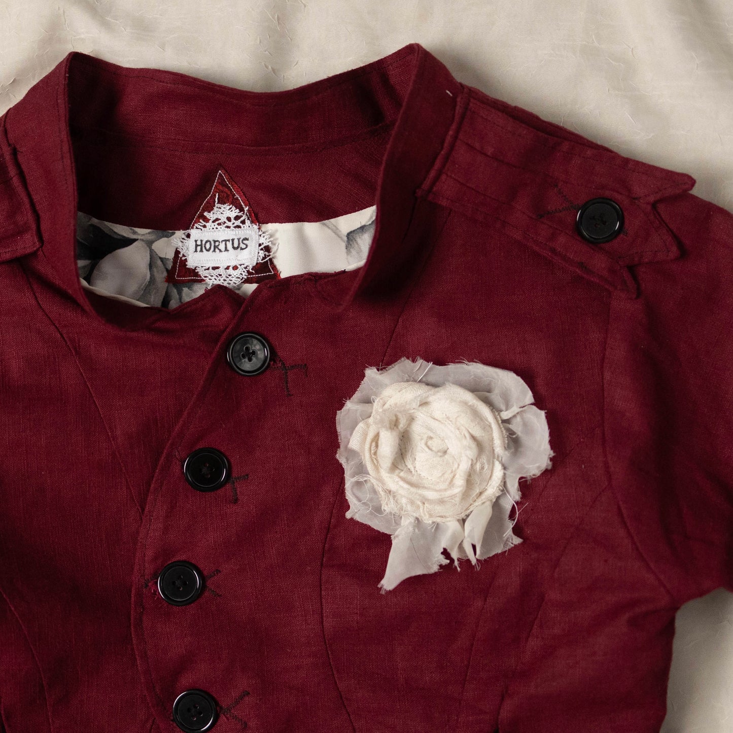ROSARIUM ENGLISH LINEN BUTTON JACKET