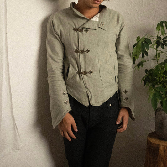ACANTHUS MEN'S ENGLISH LINEN JACKET