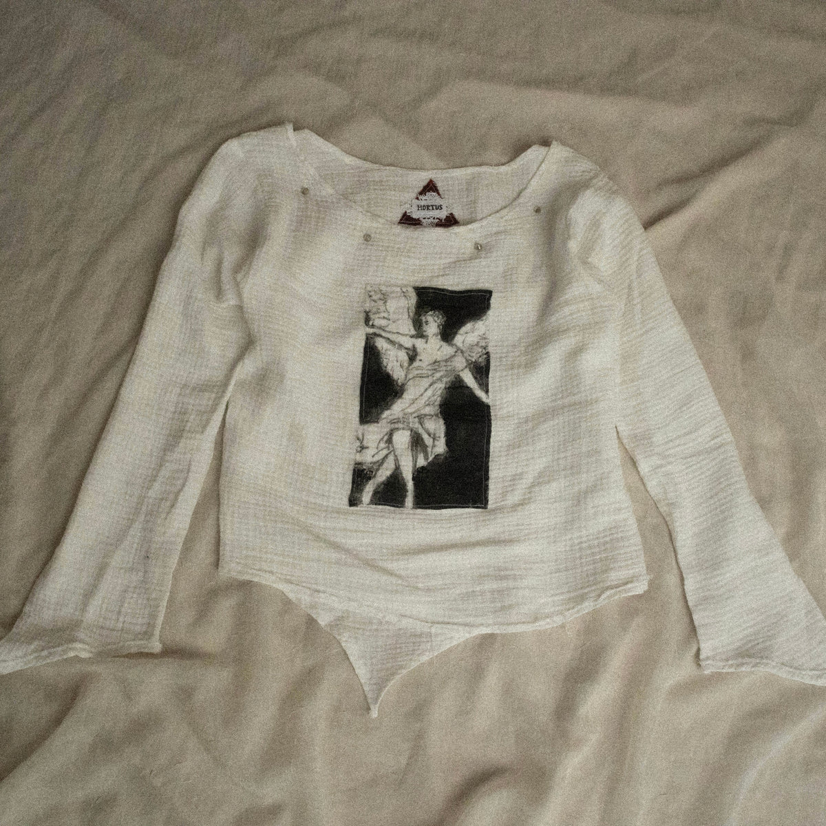 ANGELUS WOMEN'S HAND-PAINTED MUSLIN LONGSLEEVE