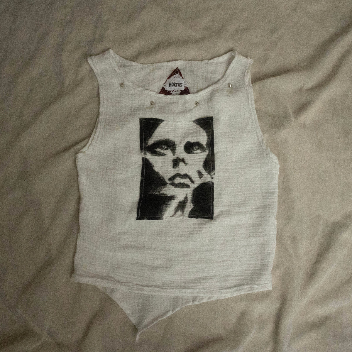 VULTUS WOMEN'S HAND-PAINTED MUSLIN TANK TOP