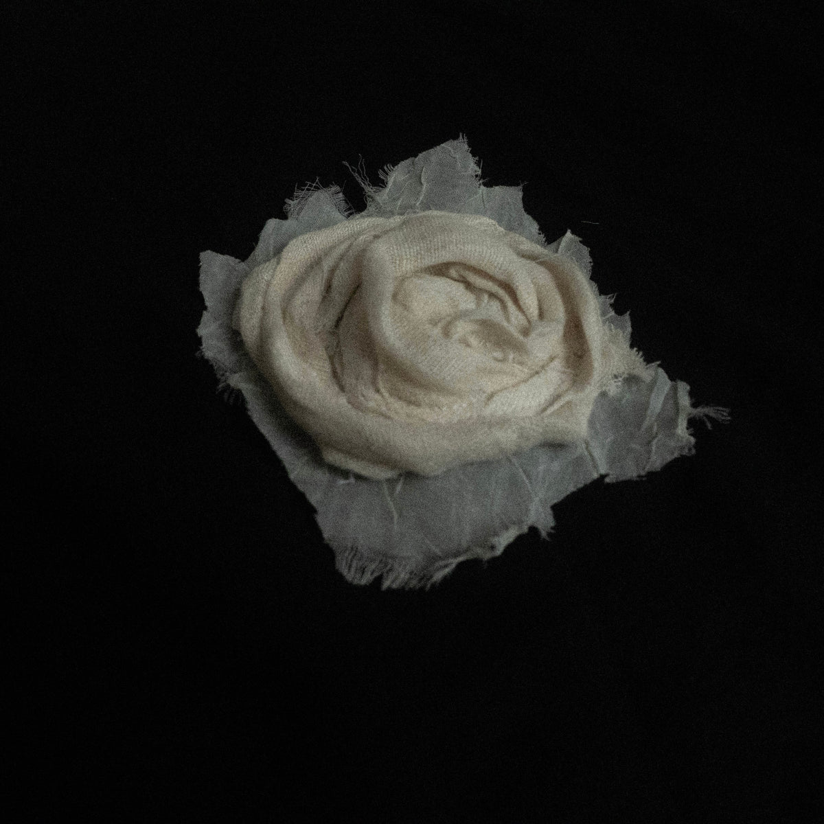 CLIP-ON ROSE BROOCH