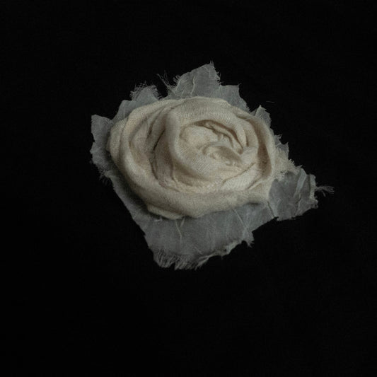 CLIP-ON ROSE BROOCH