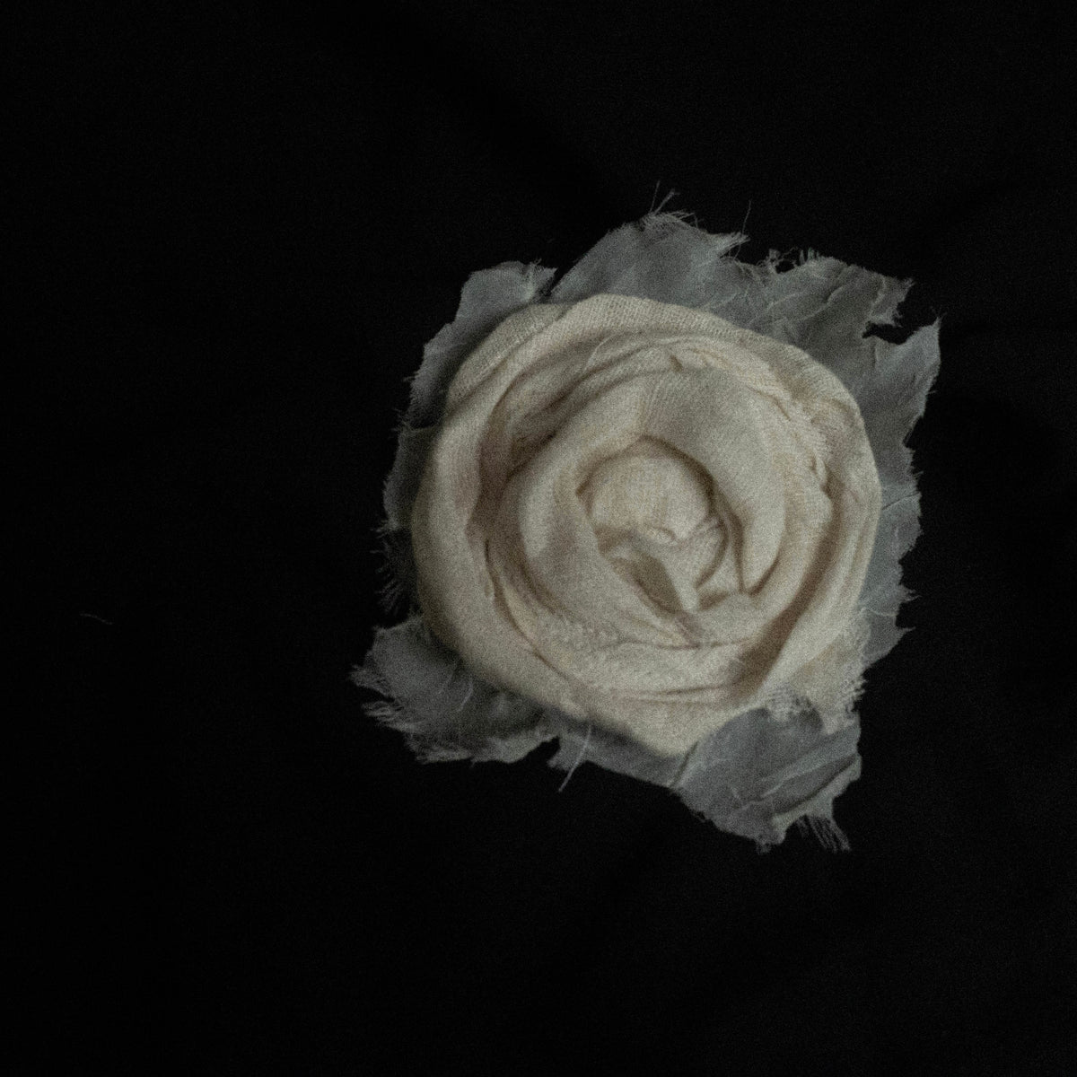CLIP-ON ROSE BROOCH