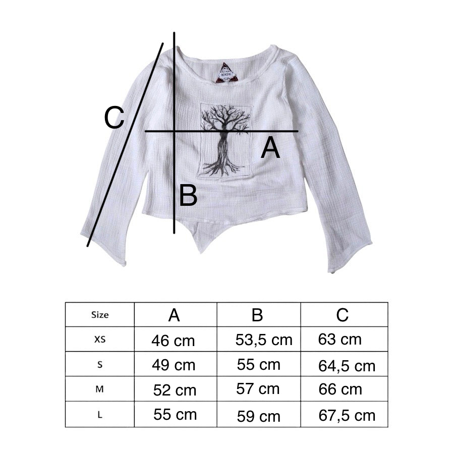 ARBORIS HAND-PAINTED MUSLIN LONGSLEEVE